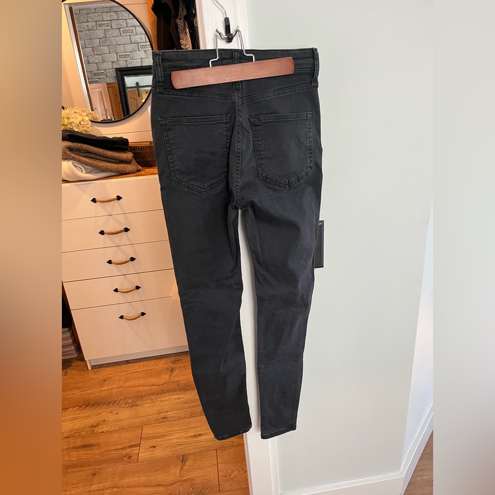 Free People Ripped Black Skinny Jeans